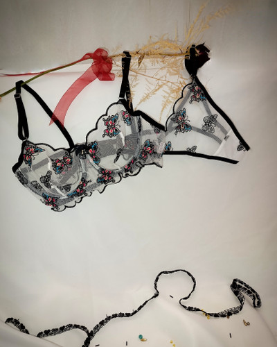 ست شیشهای مشکی پروانه